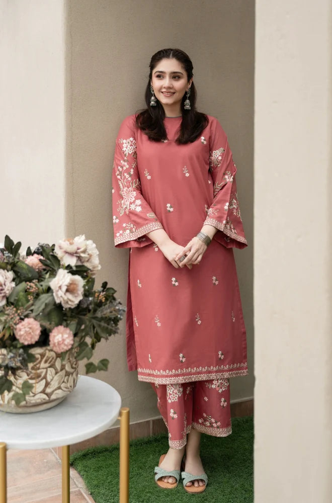 Urge - 2PC Unstitched Khaddar Embroidered Shirt with Khaddar Embroidered Trousers - NP1146