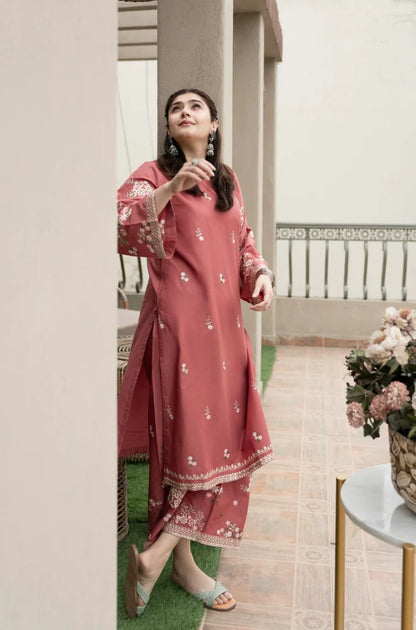 Urge - 2PC Unstitched Khaddar Embroidered Shirt with Khaddar Embroidered Trousers - NP1146