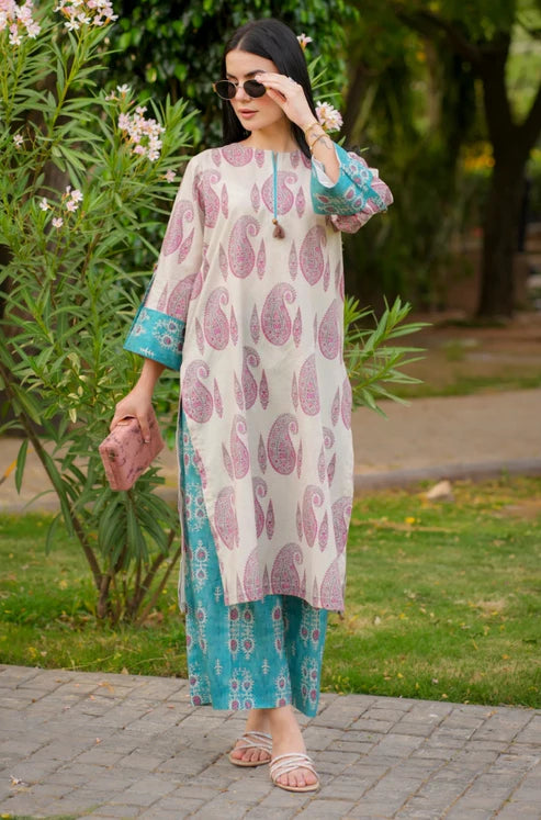 Urge 2PC Unstitched Lawn Printed Shirt with Printed Trousers - NP1111